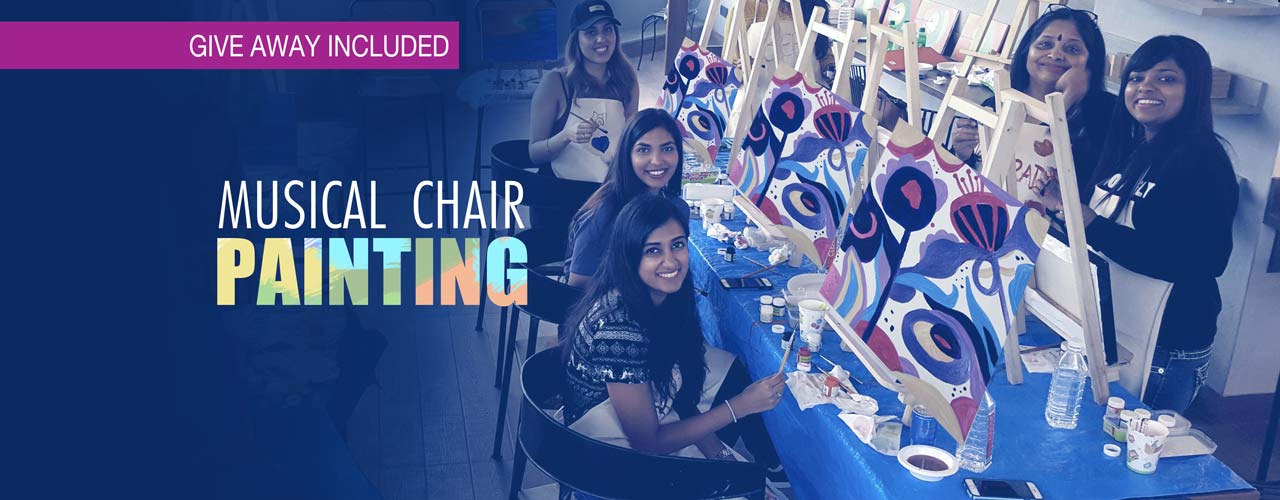 Musical Chair Painting team building activity for employees
