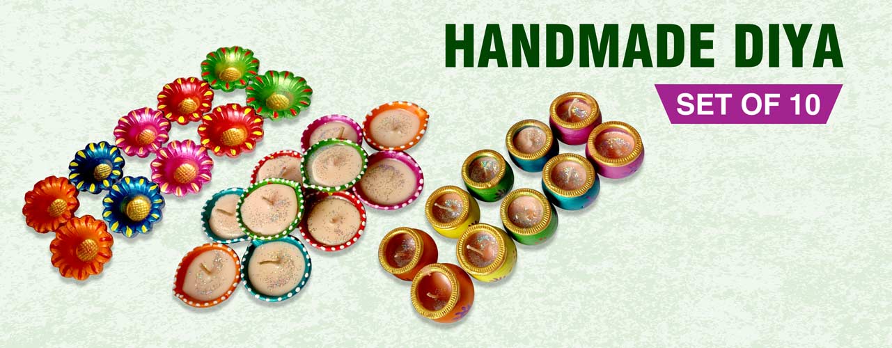 This Diwali gift your employees with this colorful designer diyas.