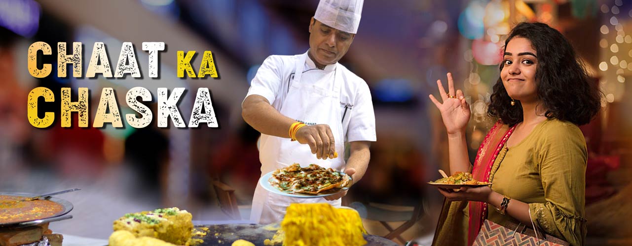 An evening full of fun tangy street food where employees Chat over Chaat.