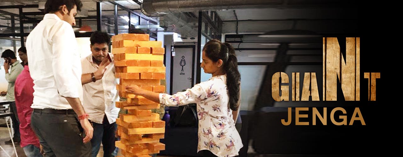 Giant Jenga for office games fun