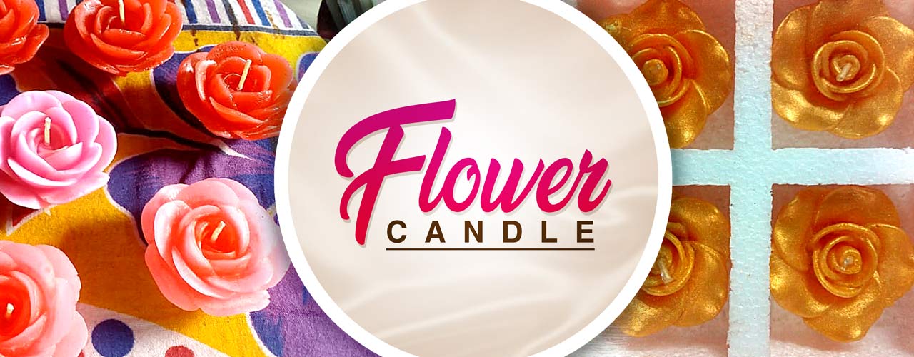 Flower-shaped floating candle that look extraordinary when lit up especially while they are floating