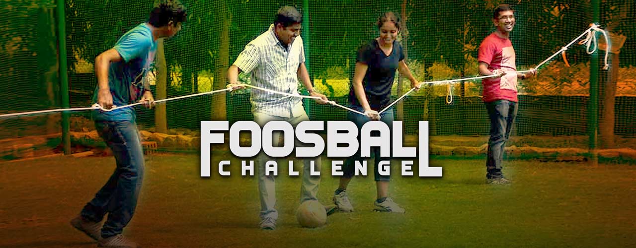 It is an innovative way to play football while being part of a setup which is life size foosball game unlike the conventional foosball table