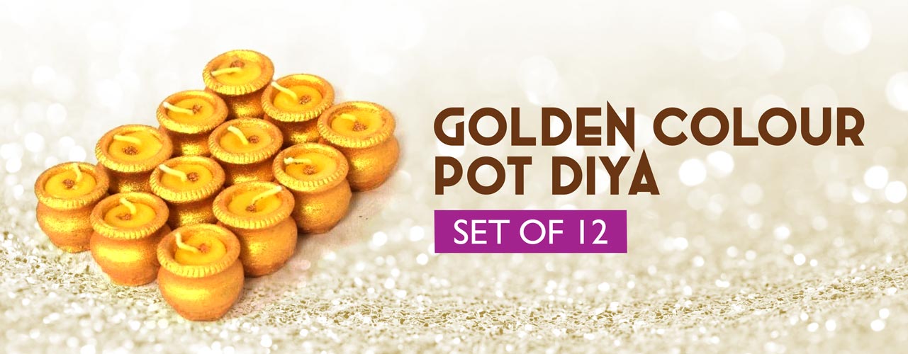 This Diwali gift your employees golden Colour Pot Diyas,that will add beauty to their home and life.