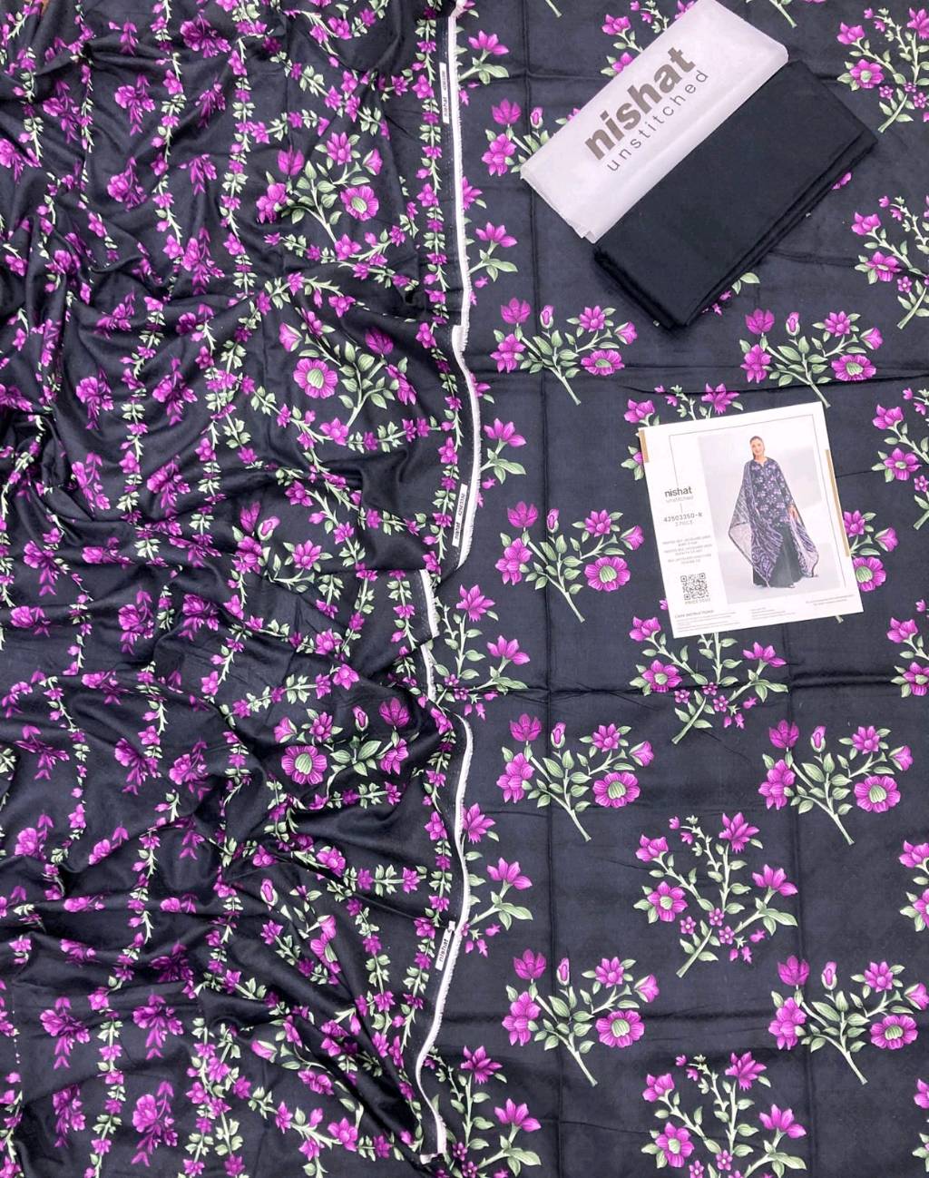 Nishat self jacquard linen 3PC suits