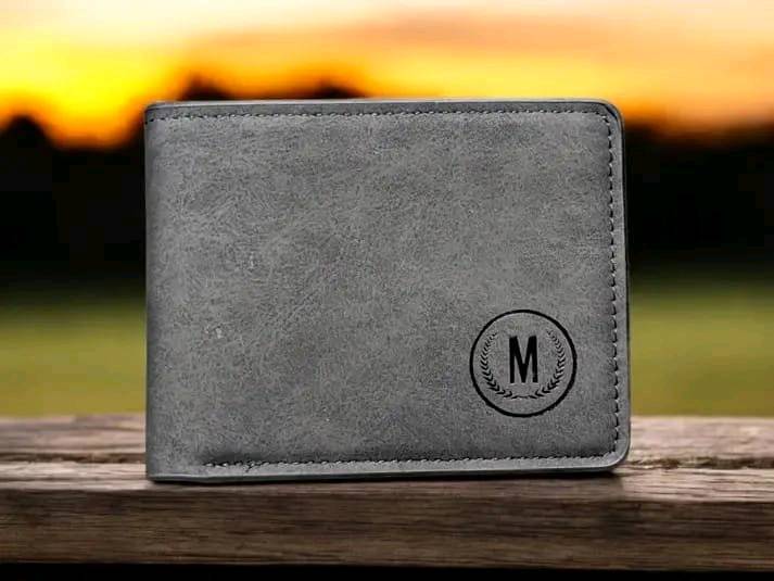 Mens premium leather wallet/Slim bifold card wallet