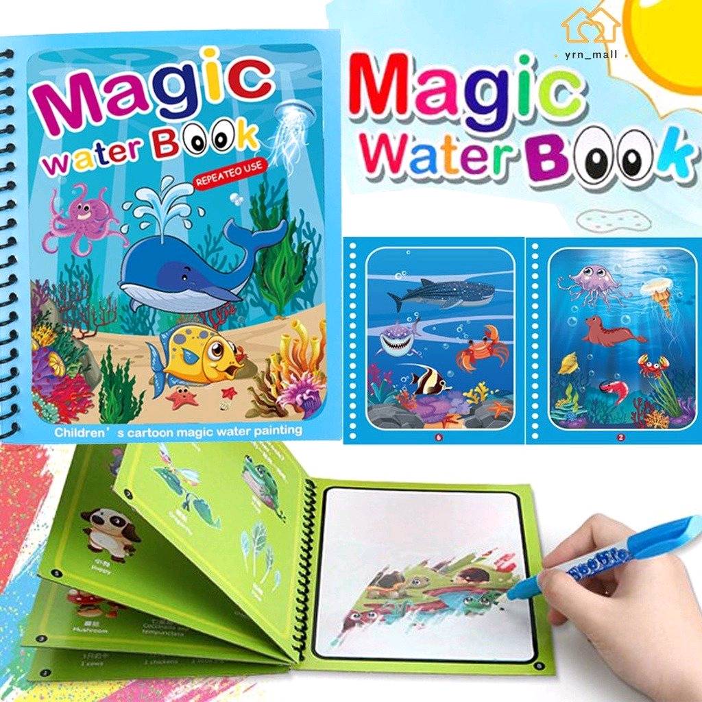 Magic water Book for kids/Reuseable