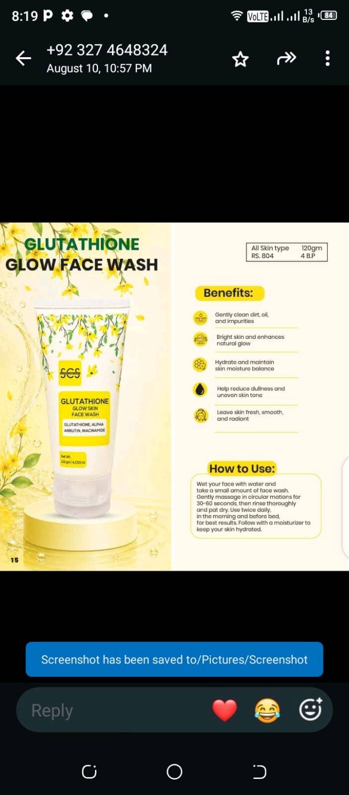 Face wash