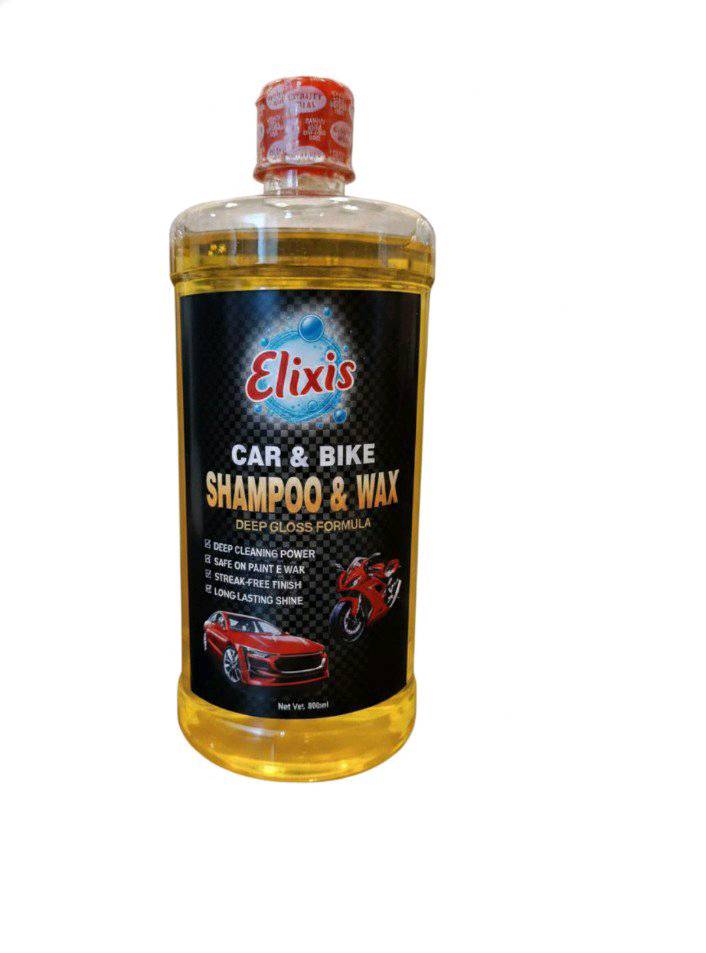 Elixis Wash 'n' Wax Shampoo for cars & Bikes