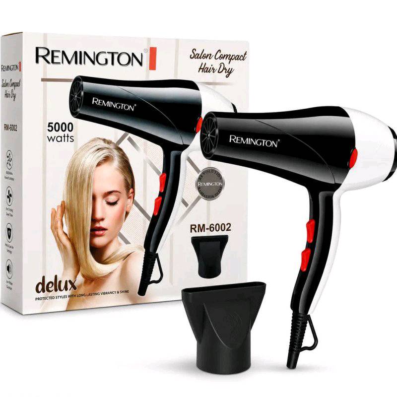 Remington RM-6002 Salon Compact Hair Dryer 5000W Professional Hot & Cool Air Fast Drying