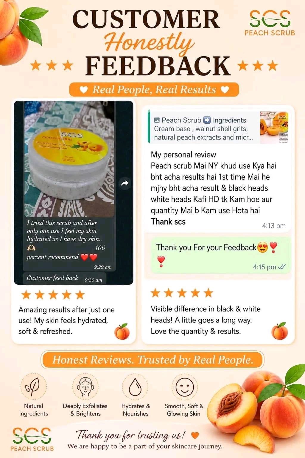 peach scrub