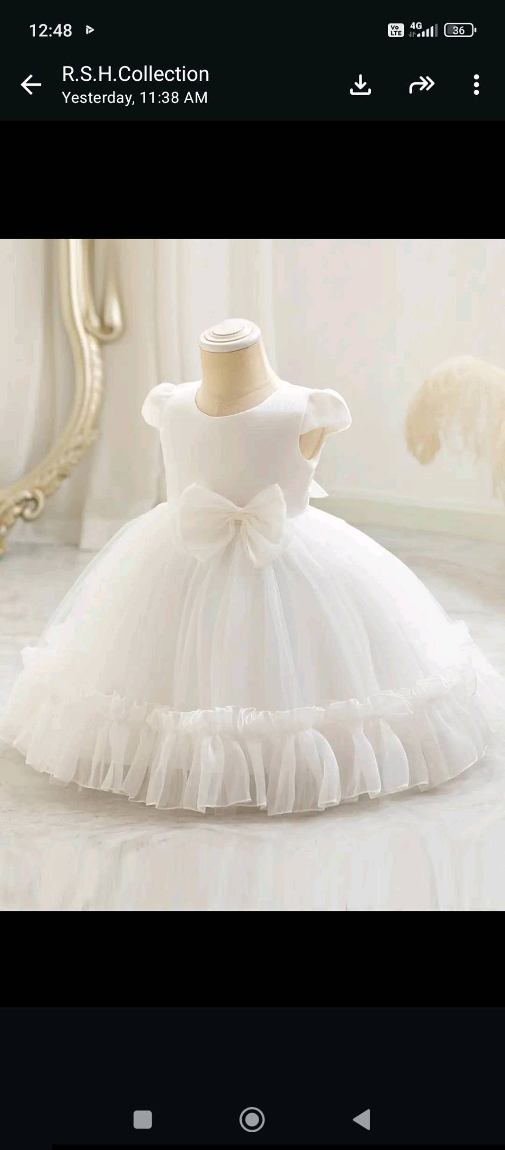 Girls elegant party frock