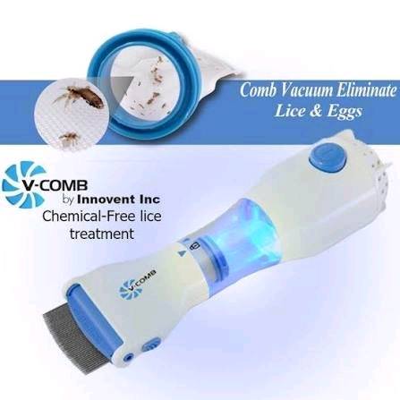 V-Comb Electronic Head Lice Removal Machine โ Safe & Effective Anti-Lice Device with 4 Replaceable Filters