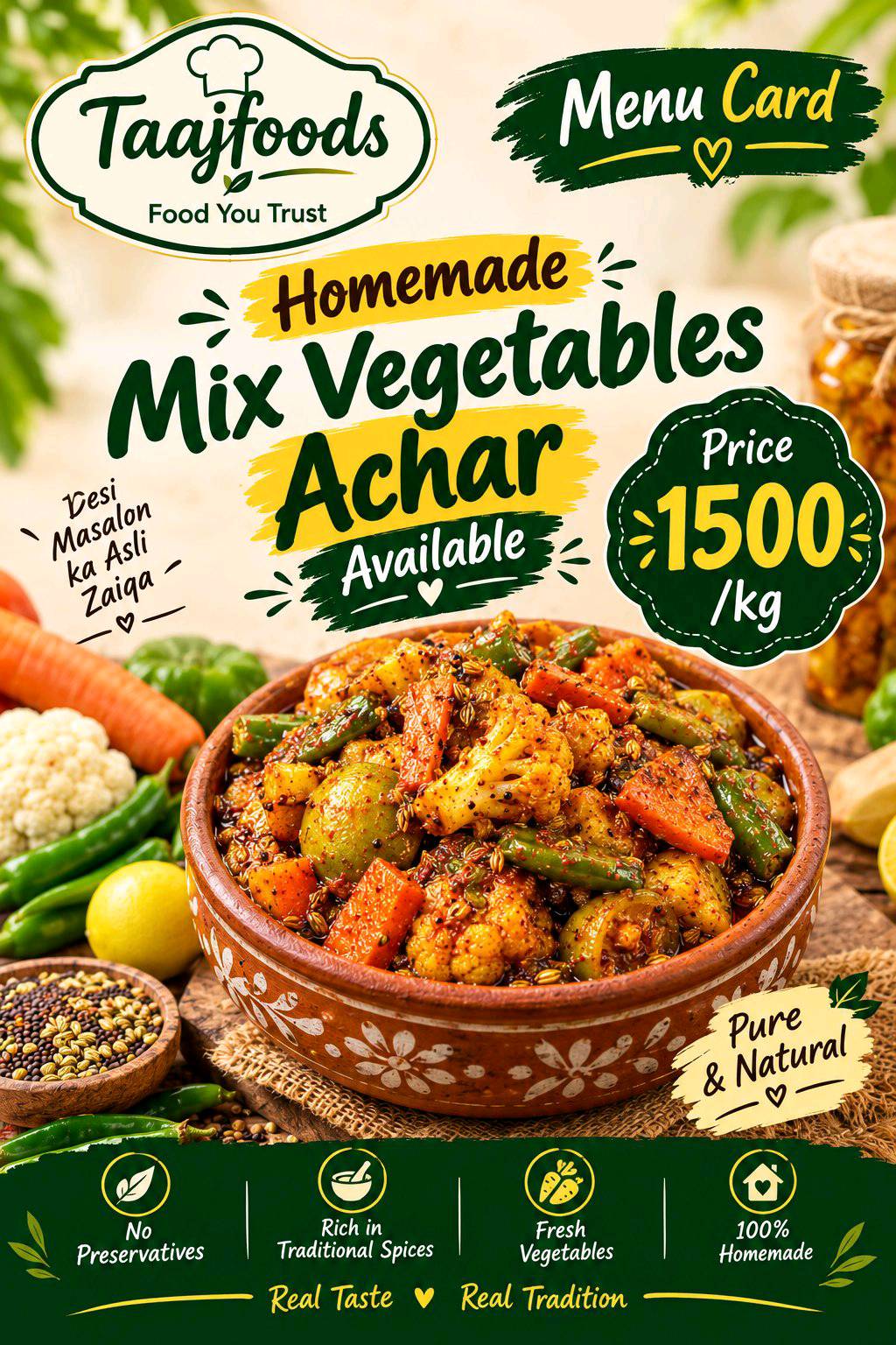 homemade achar