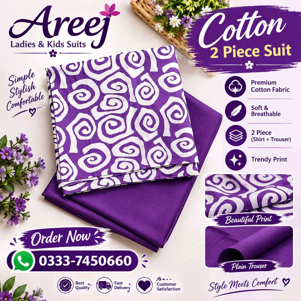 Cotton 2Pc Suit Unstich
