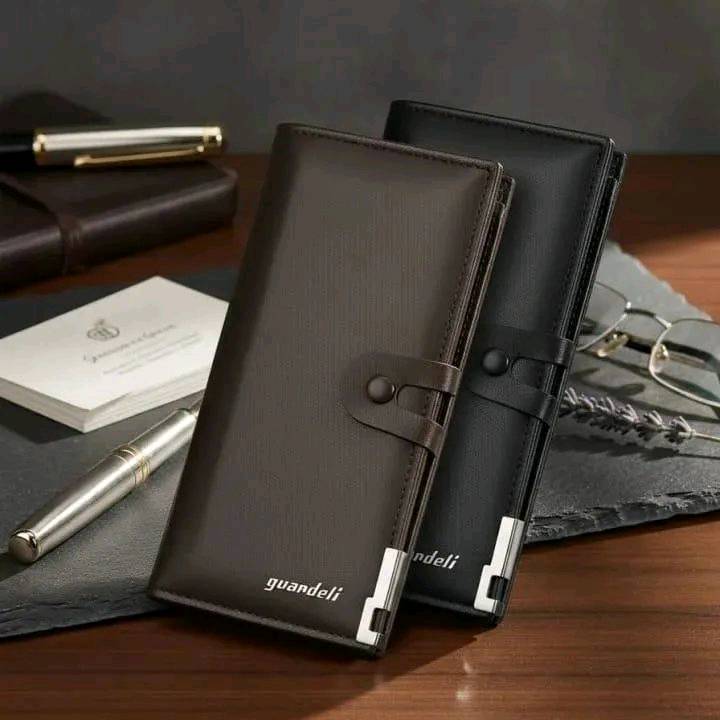 Leather Bi Fold Wallet For Men Women