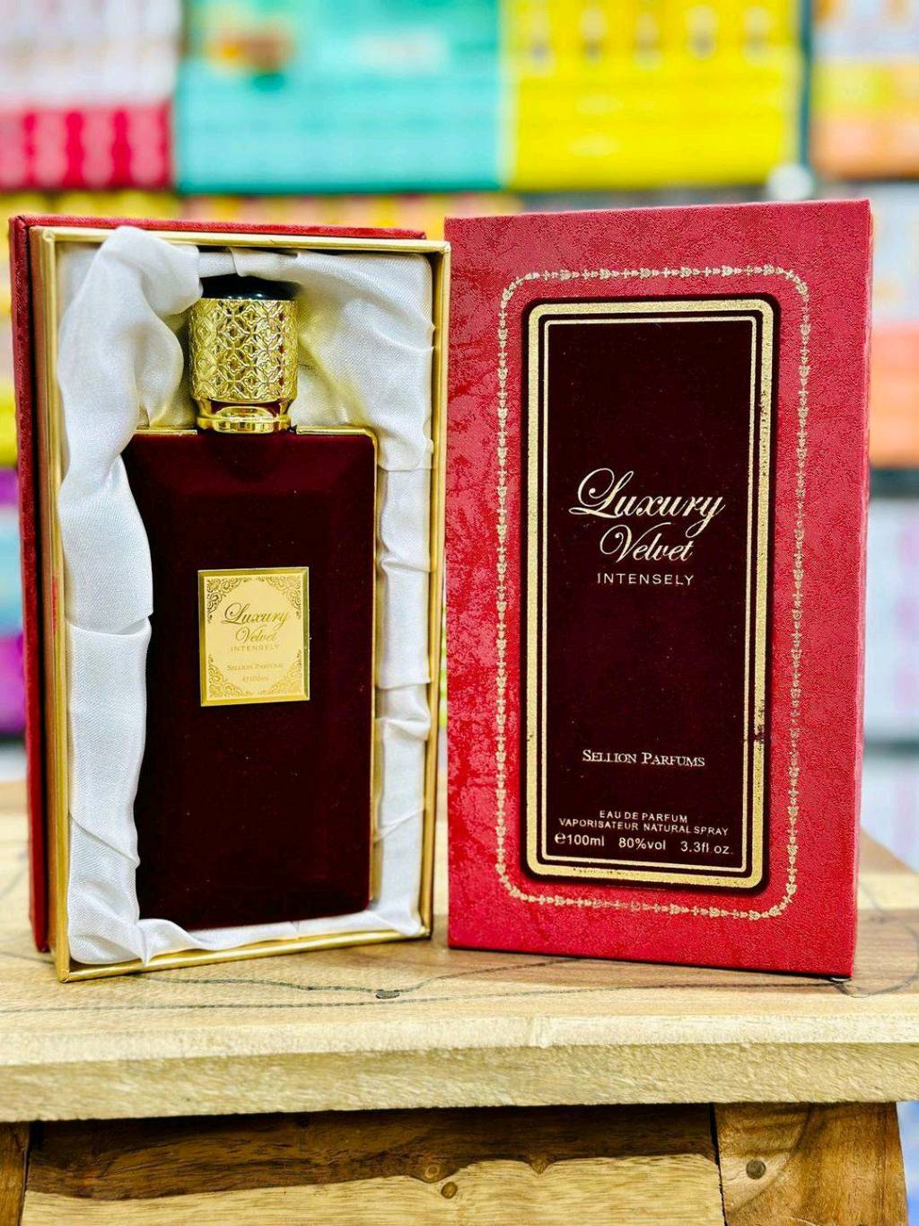 Luxury Velvet Perfume for Women & Men 100ml Maroon Bottle
