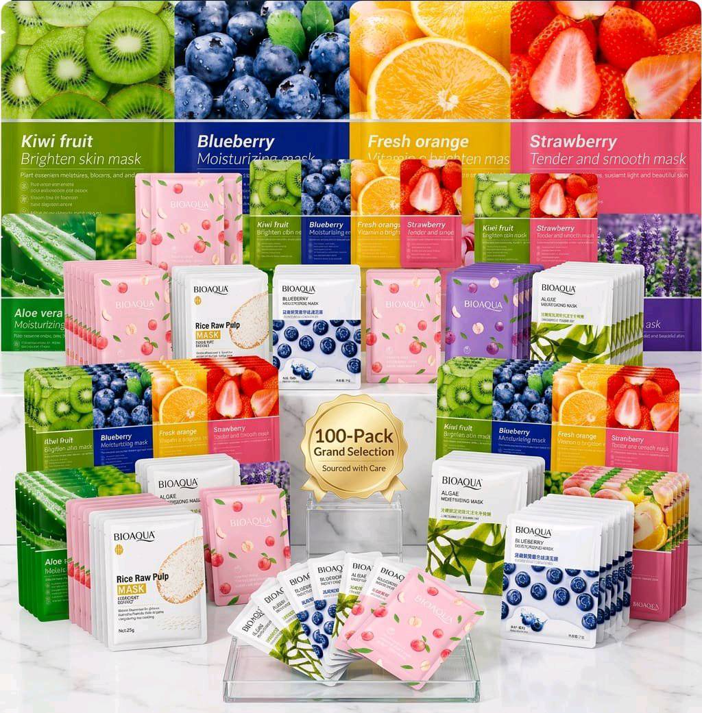BIOAQUA Face Sheet Mask – 8–10 Flavors Available