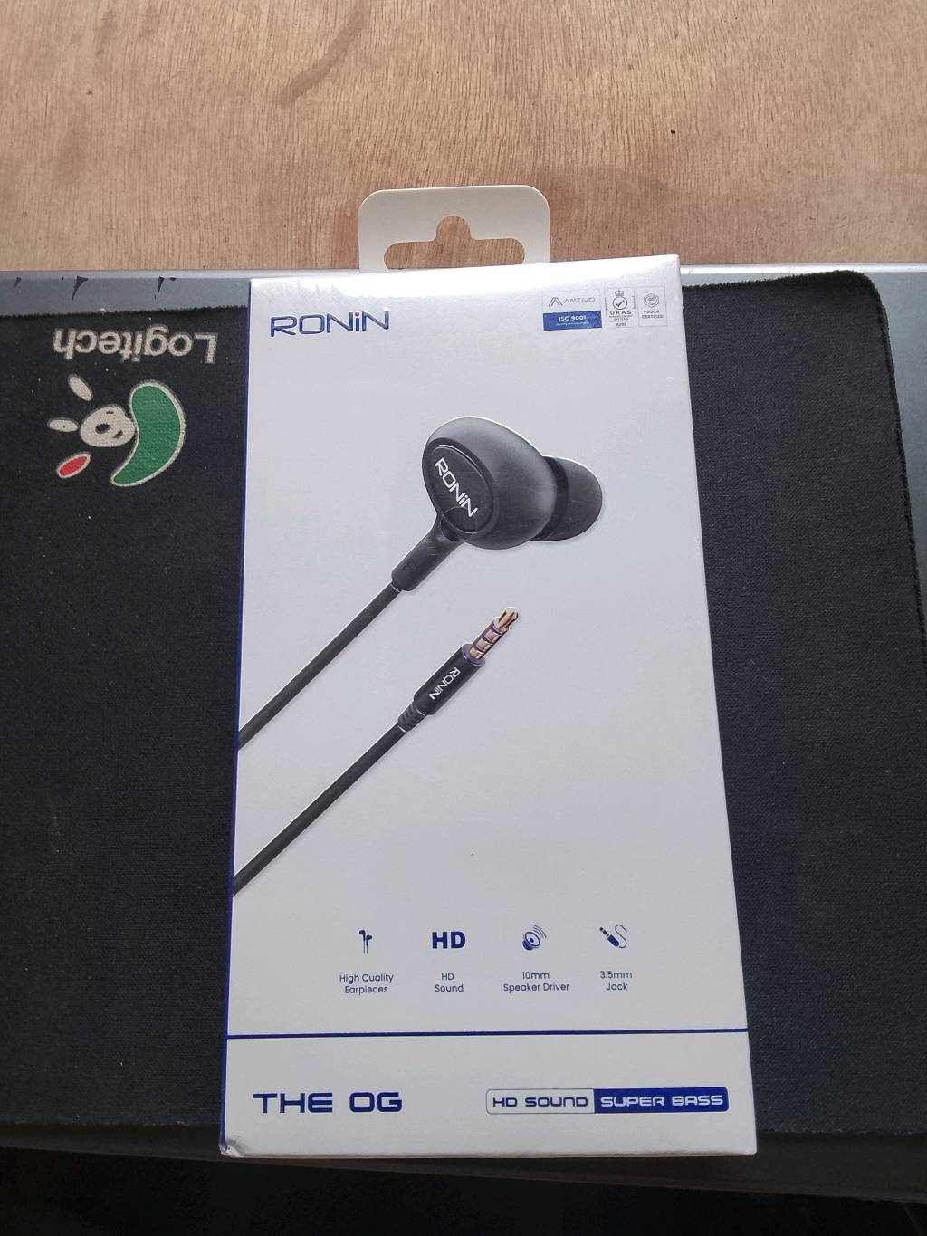 RONiN The OG - HD Sound SUPER BASS Wired Earphones | 10mm Driver | High Quality Earpieces | 3.5mm Jack
