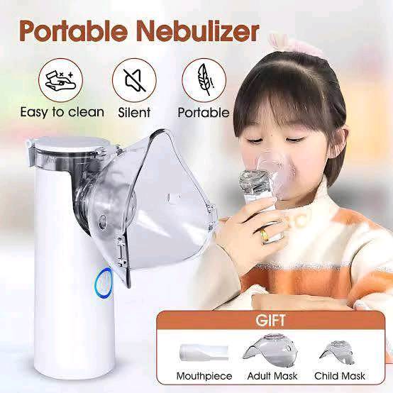 Portable Mesh Nebulizer Machine JSL-W302 with Masks & Mini Inhaler for Kids & Adults
