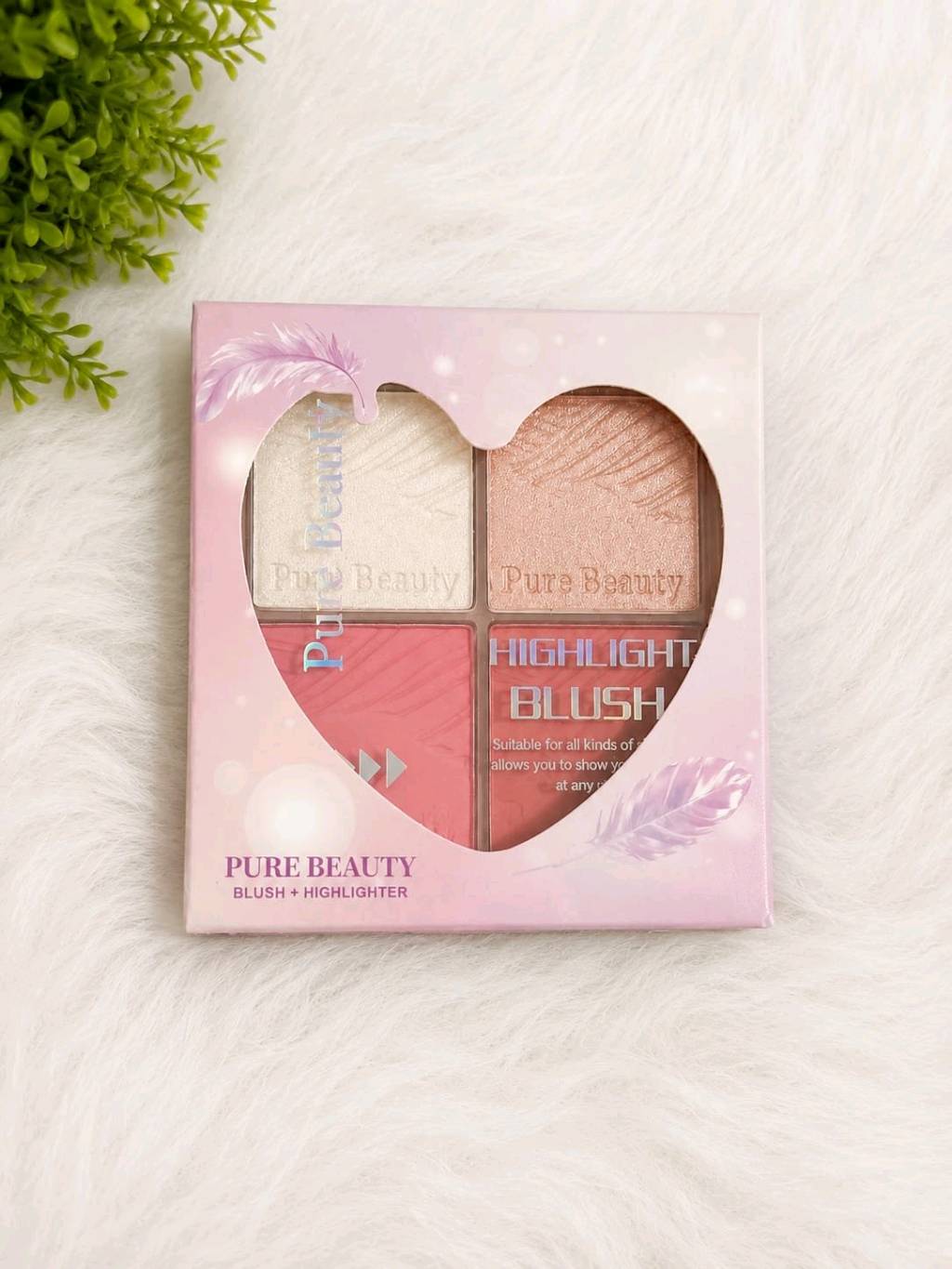 pure beauty blush+ highlighter