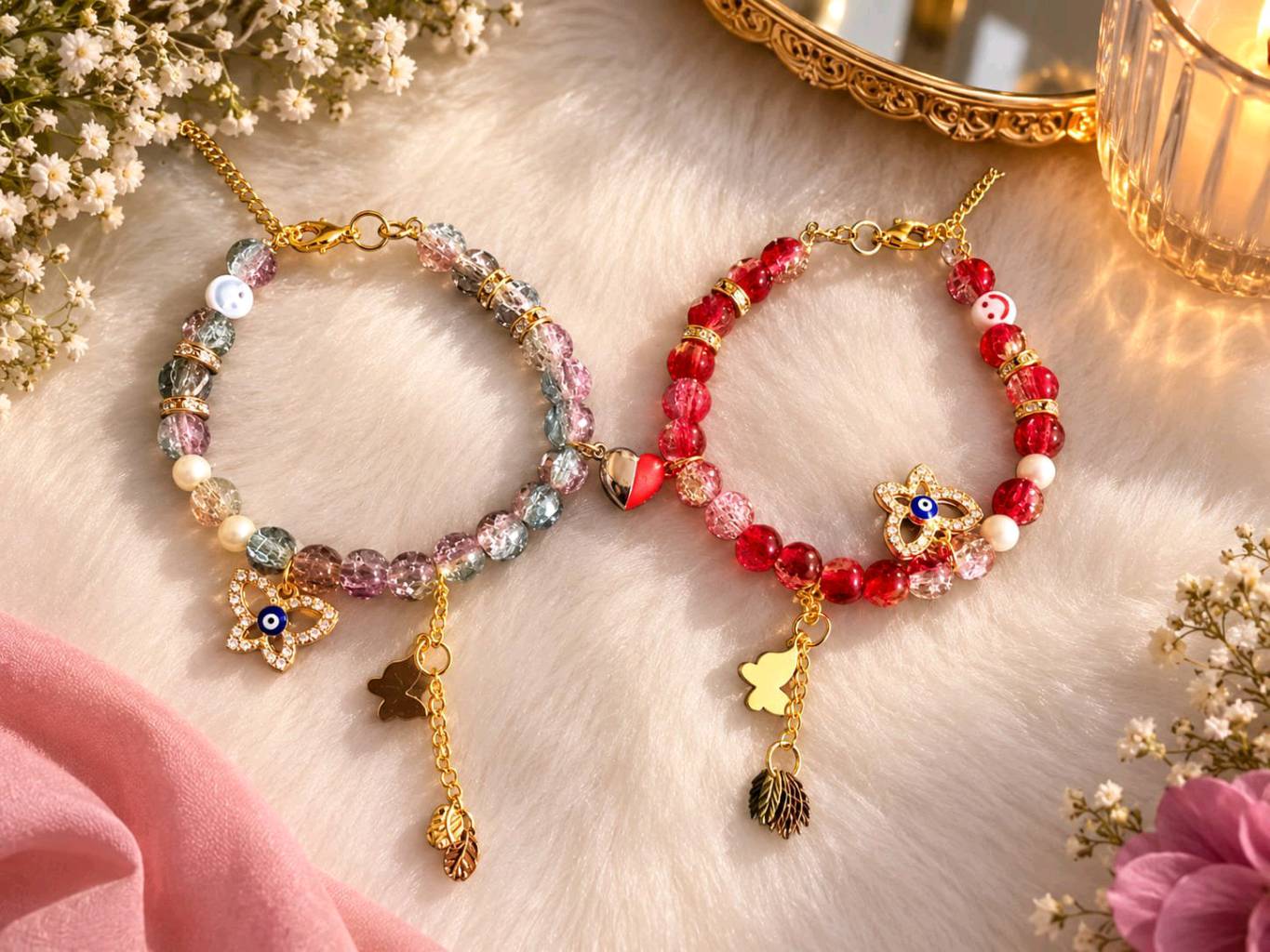 bestie bracelets for friendship cute and elegant with charming heart
