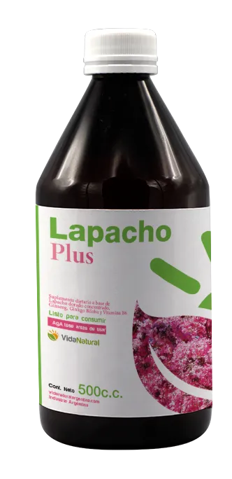 Lapacho Dorado Plus c/ Vit. B6, Ginseng y Ginkgo Biloba x 500c.c.