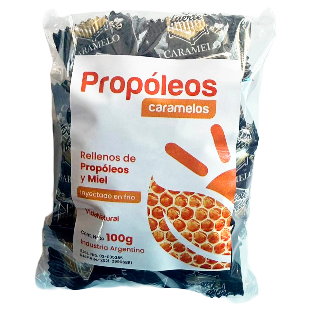 Caramelos de Propóleos y miel x 100g.