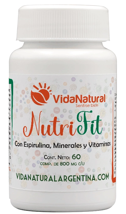 NutriFit (espirulina, minerales y vitaminas) x 60 compr.