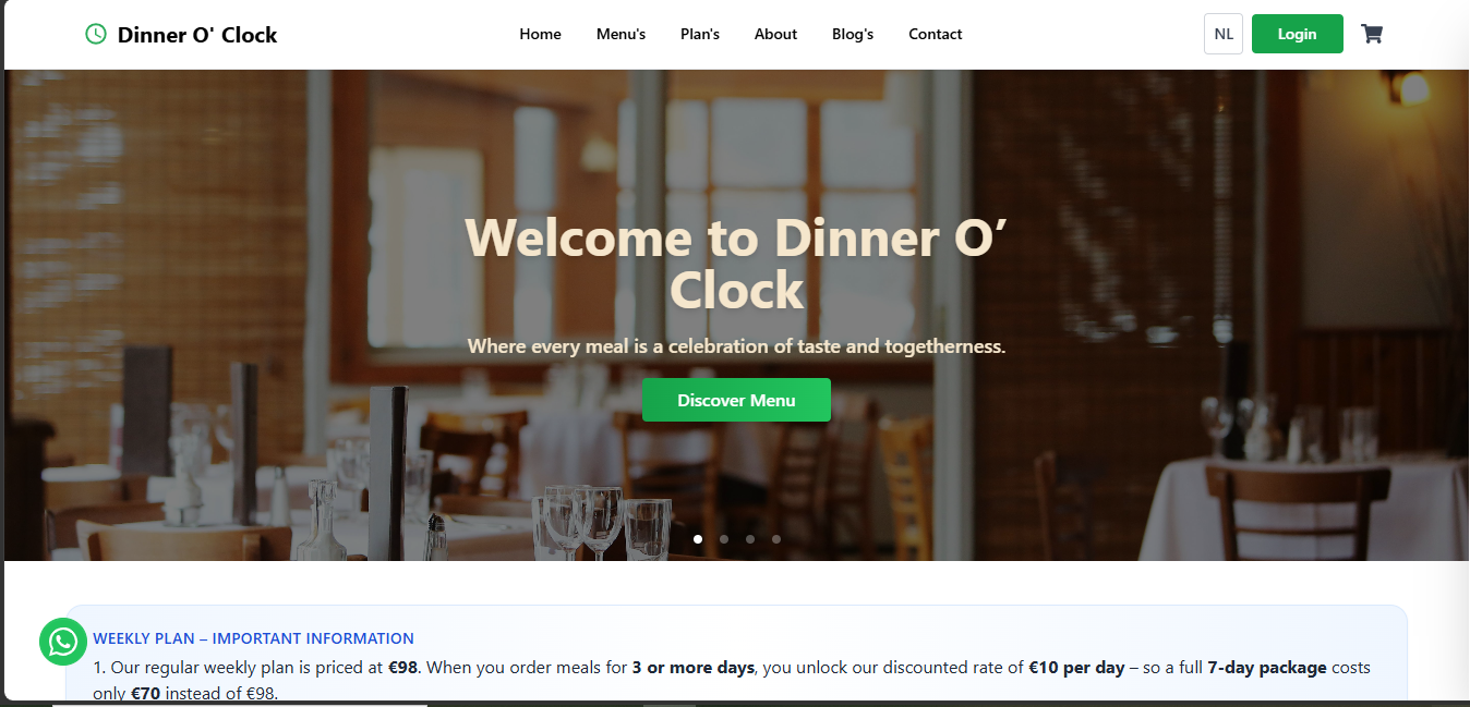 Dinner O'Clock