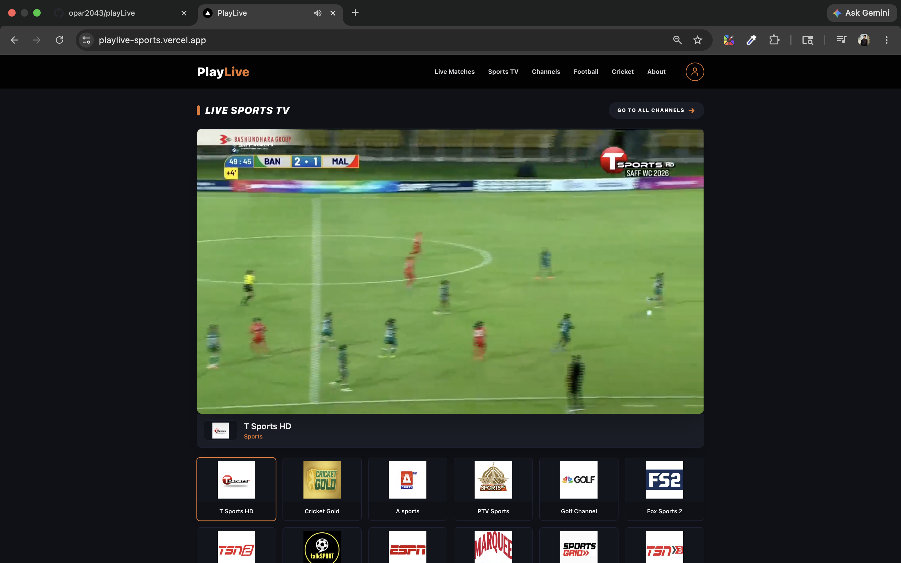 PlayLive (Streaming Platform)