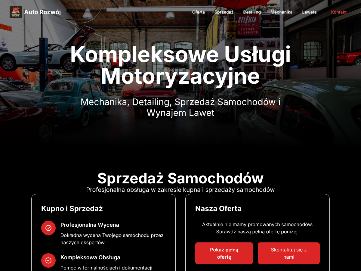 Auto Rozwój - Kompleksowe Usługi Motoryzacyjne