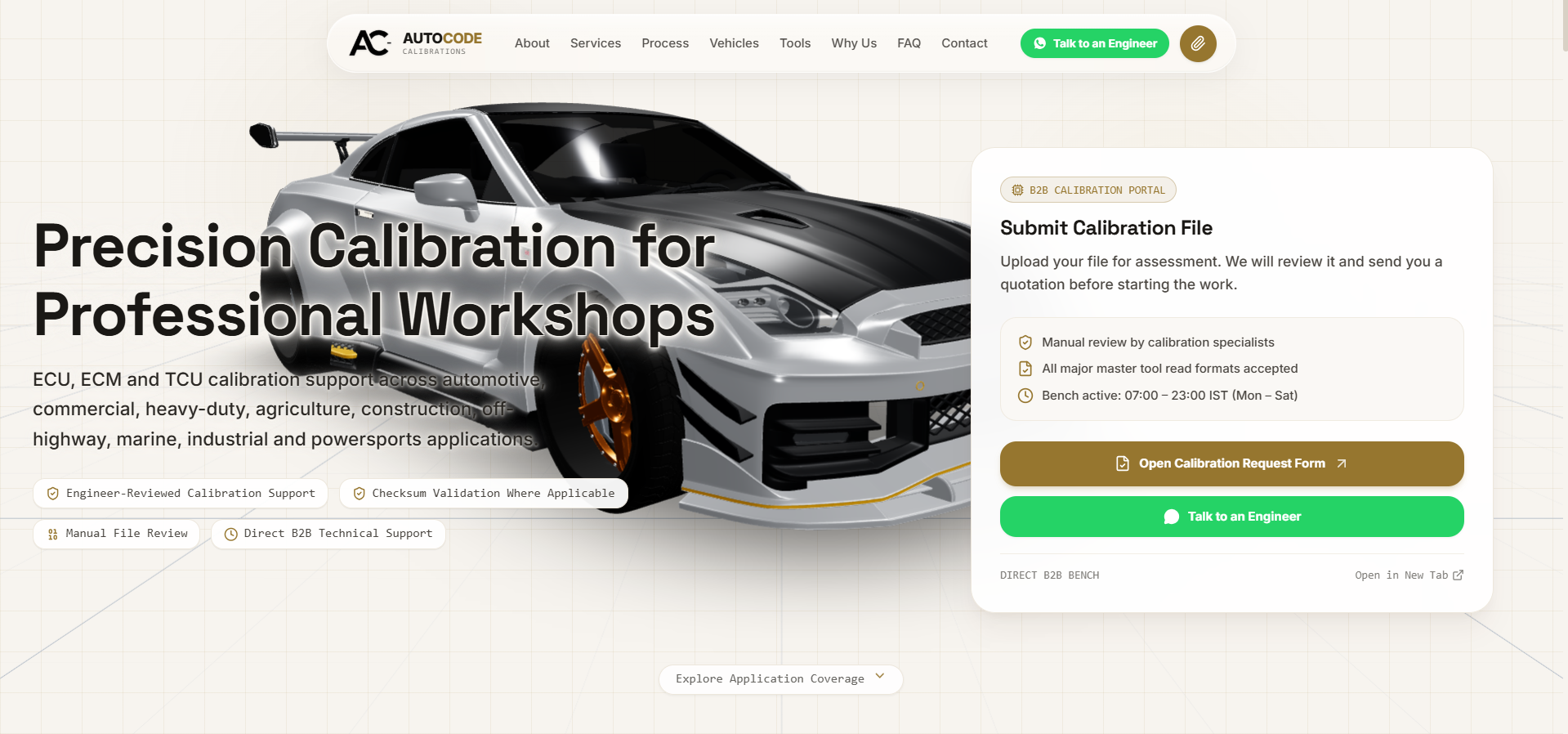 Auto Code Calibrations