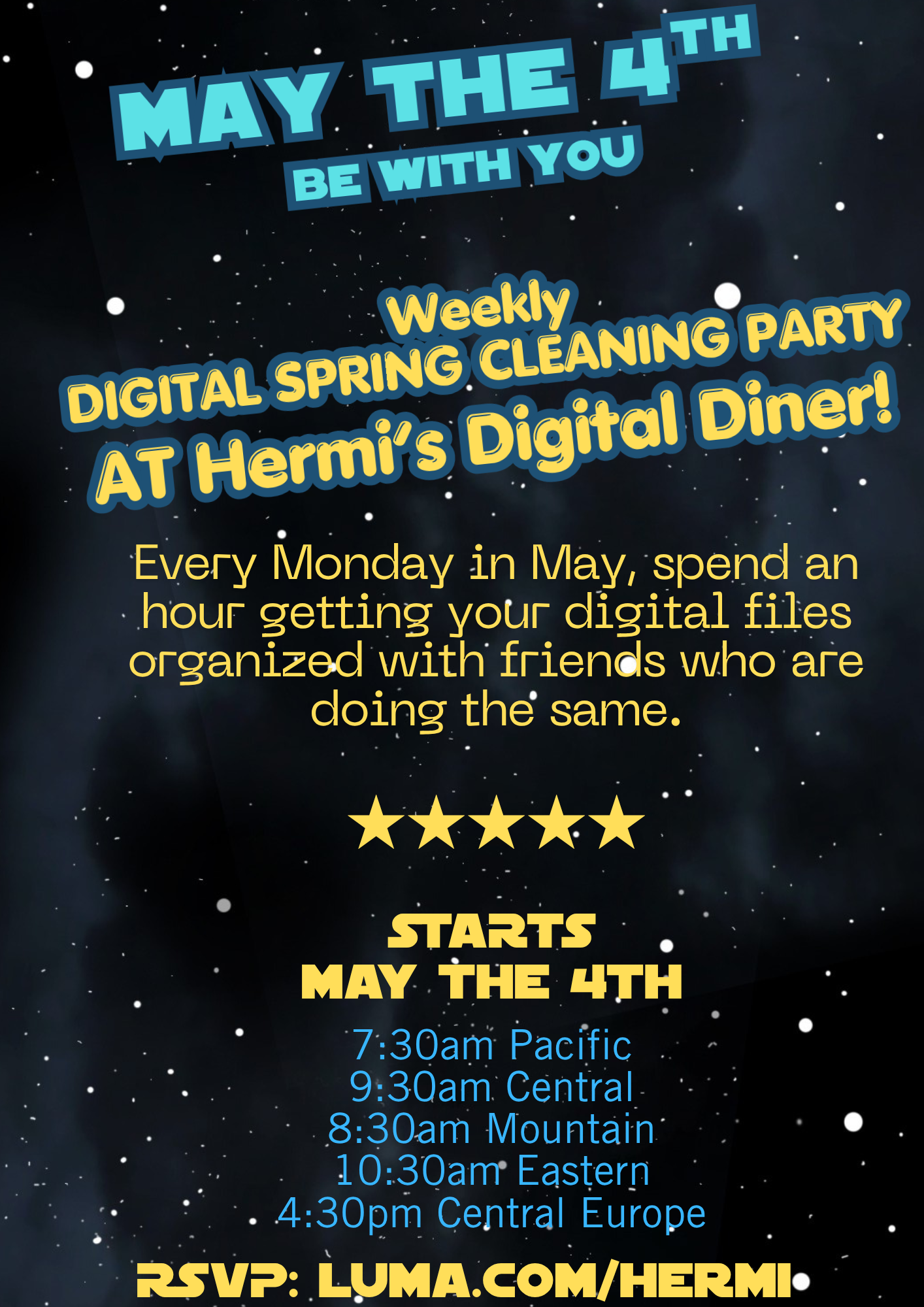 Hermi's Digital Spring Cleaning Party