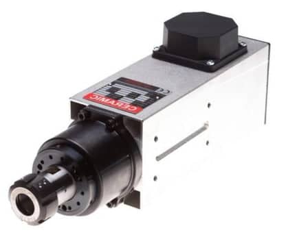 CNC Spindle Motor 6.0 kW, 18000-24000 RPM, 380V Square (TEKNOMOTOR) - Precision Technical View