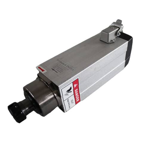 CNC Spindle Motor 3.5 kW, 18000 RPM, 220V/380V Air-Cooled Square ER25 - CNC Spindle Motor