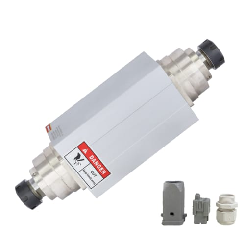 CNC Spindle Motor 3.5 kW, 18000 RPM, 300Hz Dual-Head Air-Cooled ER20 - CNC Spindle Motor