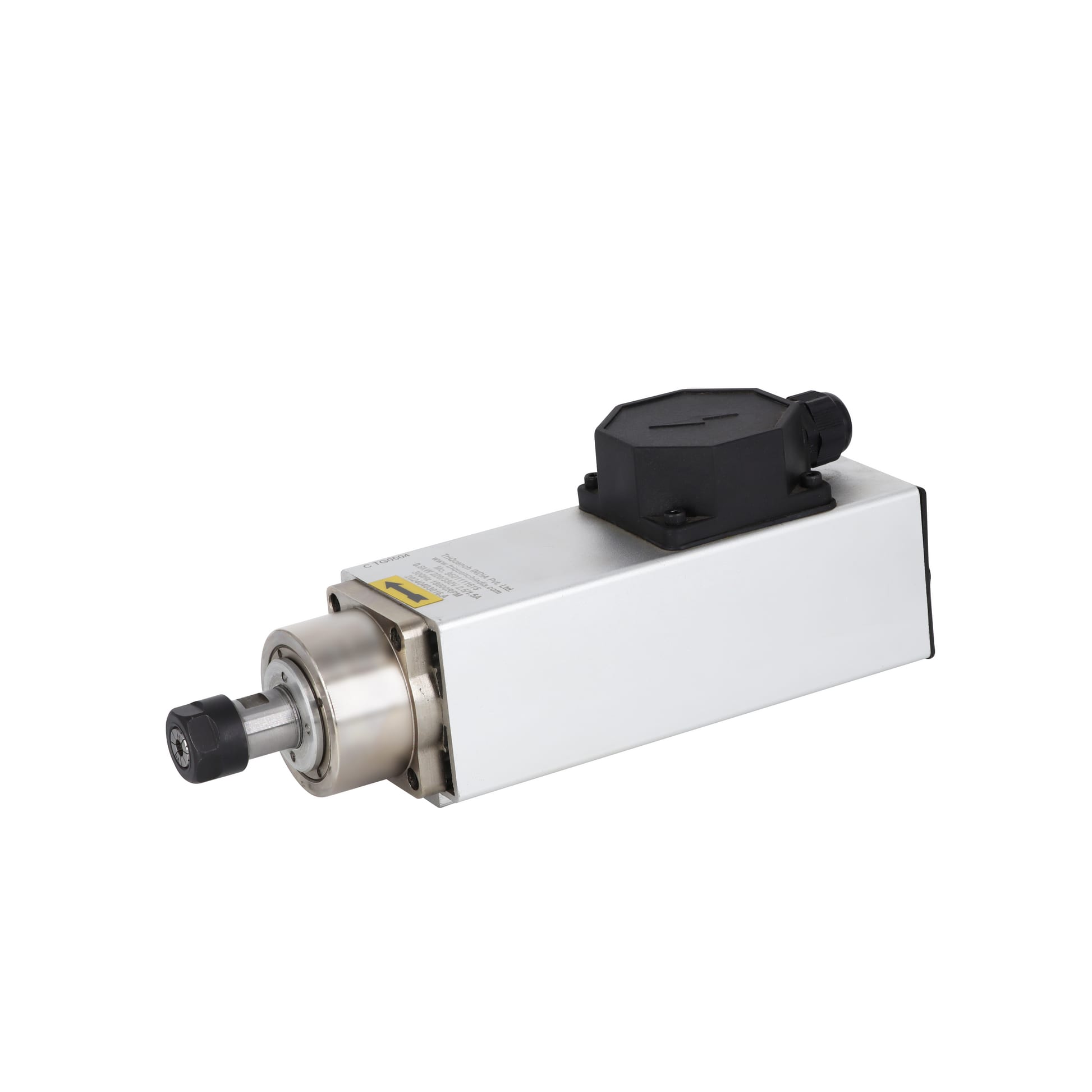 1.5 kW 18000 RPM Square Air Cooled CNC Spindle Motor - 220V ER20 - CNC Spindle Motor