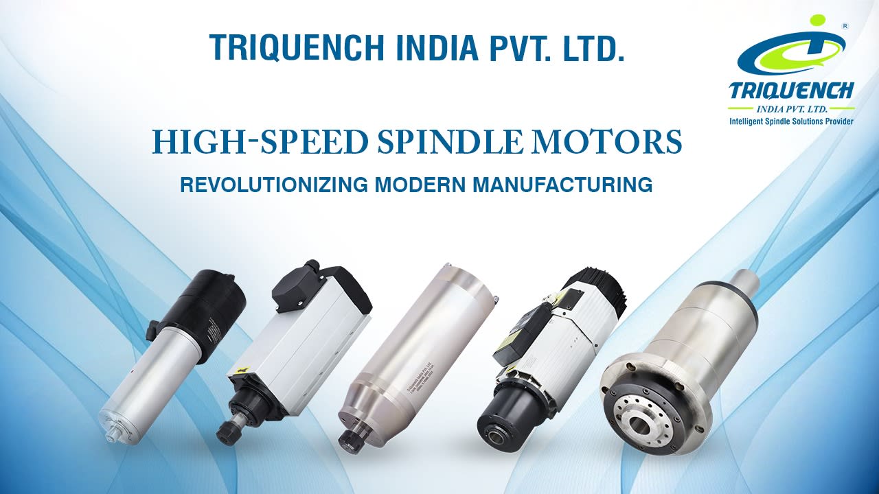 High frequency spindle motor executing intensive precision engineering profiles
