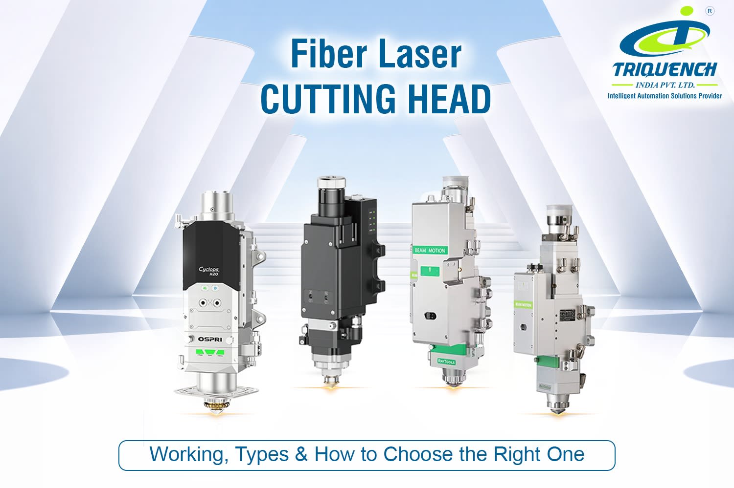 Intelligent autofocus fiber laser cutting head detailing internal mechanical assemblies