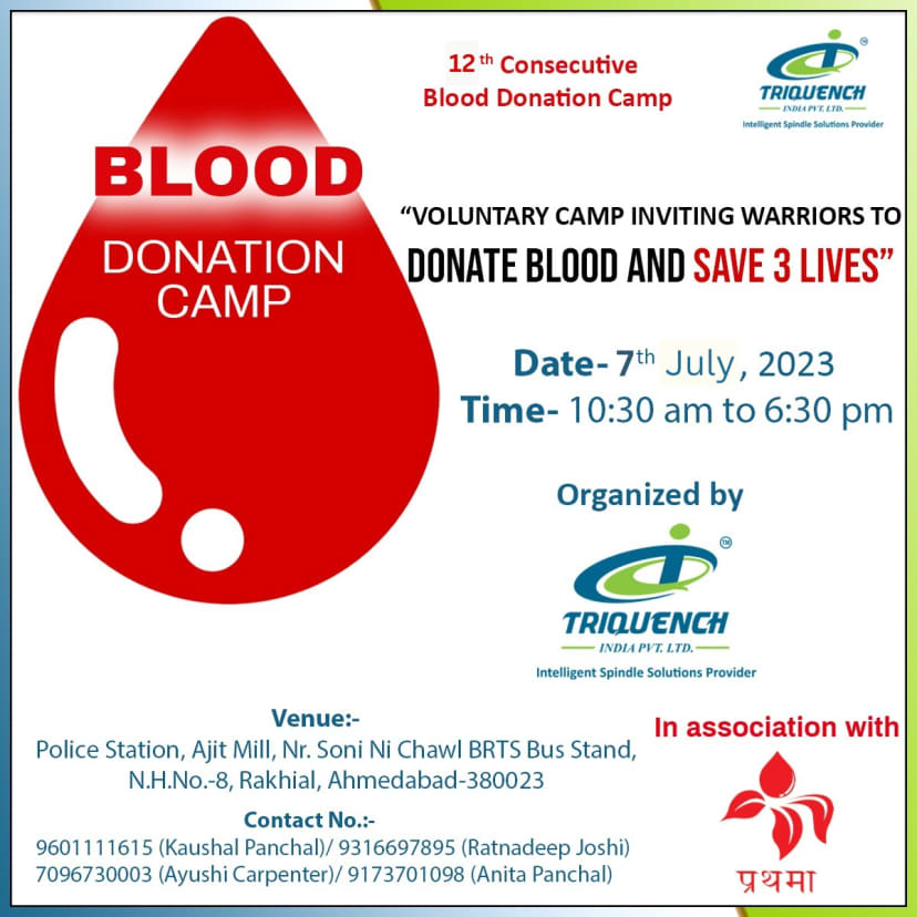 Voluntary Camp Inviting Warriors to Donate Blood and Save 3 Lives
