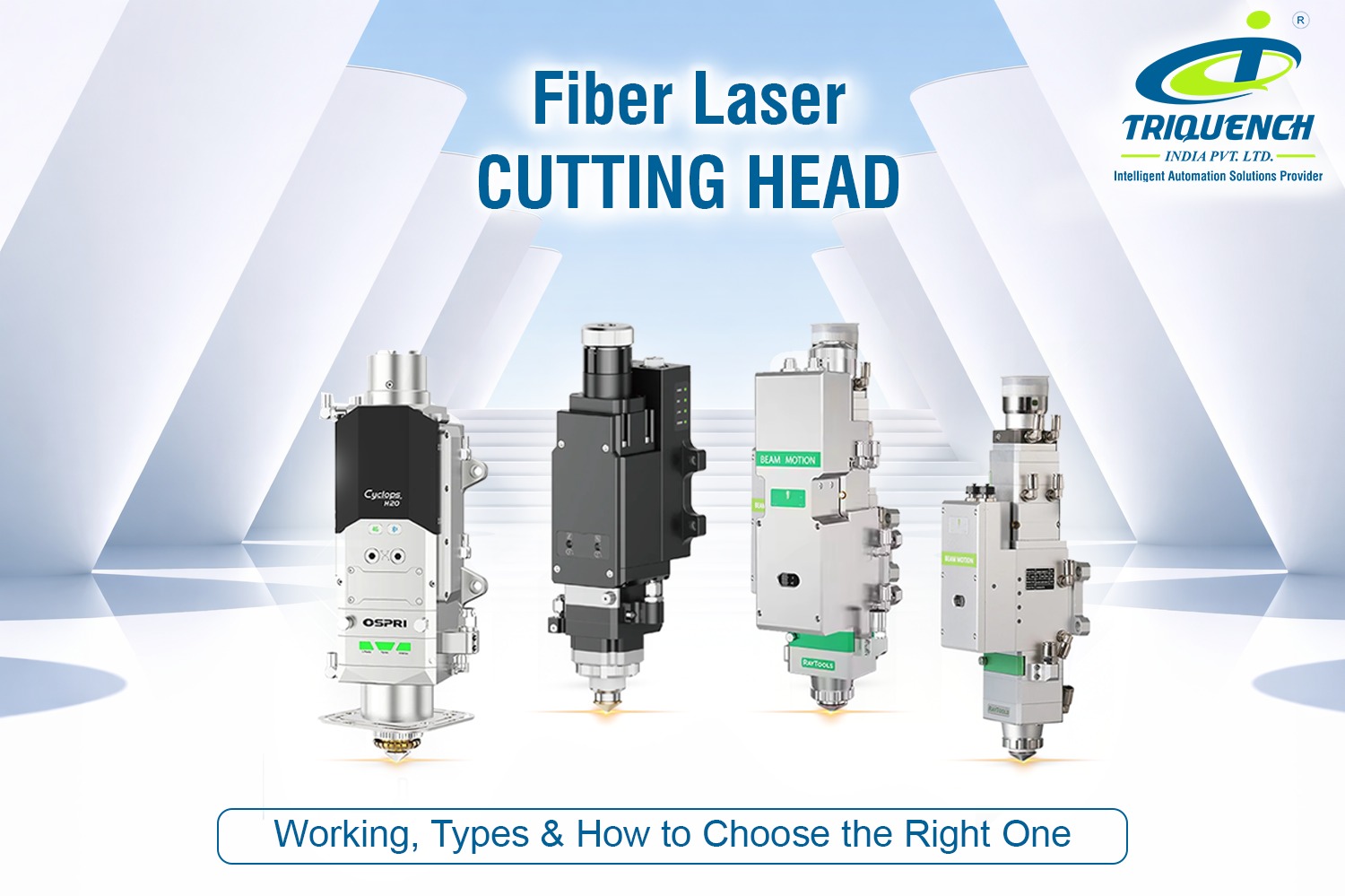 Intelligent autofocus fiber laser cutting head detailing internal mechanical assemblies