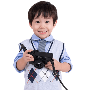 Boy with camera