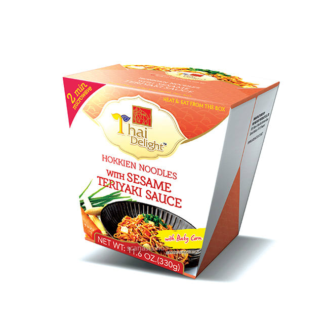 Thai Delight Hokkien Noodles With Sesame Teriyaki Sauce 6x330g