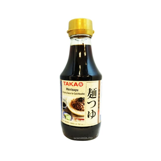TAKAO Mentsuyu Soba Sauce Concentrate For Cold Noodles 24x200ml
