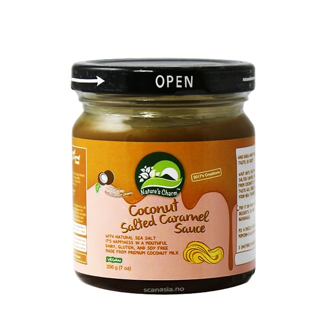 NATURE'S CHARM Coconut Salted Caramel Sauce 24x200g VEGAN