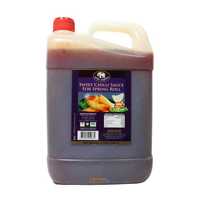 WHITE ELEPHANT Sweet Chilli Sauce For Spring Roll 3x6250g