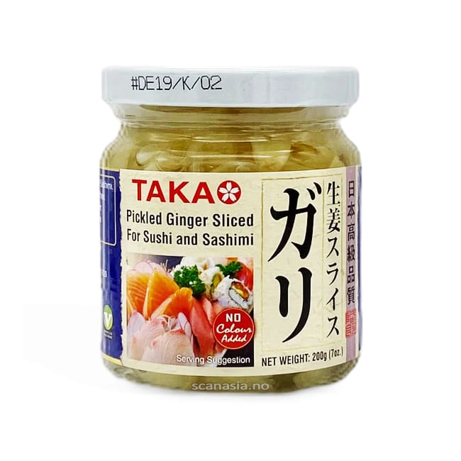 TAKAO Pickled Ginger Sliced For Sushi And Sashimi 24x200g