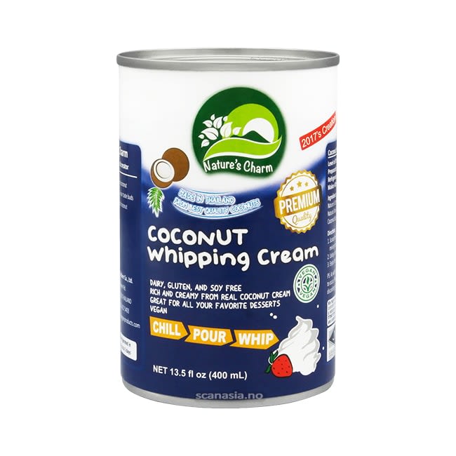 NATURE'S CHARM Coconut Whipping Cream 24x400ml VEGAN