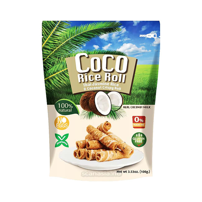 COCO Rice & Coconut Crispy Roll 12x100g