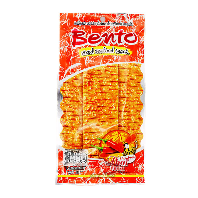 BENTO Snack Seafood Namprik Thai Orange 36x20g